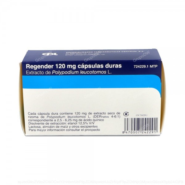 REGENDER 120 mg CAPSULAS DURAS, 96 capsulas