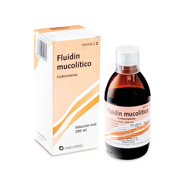 FLUIDIN MUCOLITICO 50 mg/ml SOLUCION ORAL, 1 frasco de...