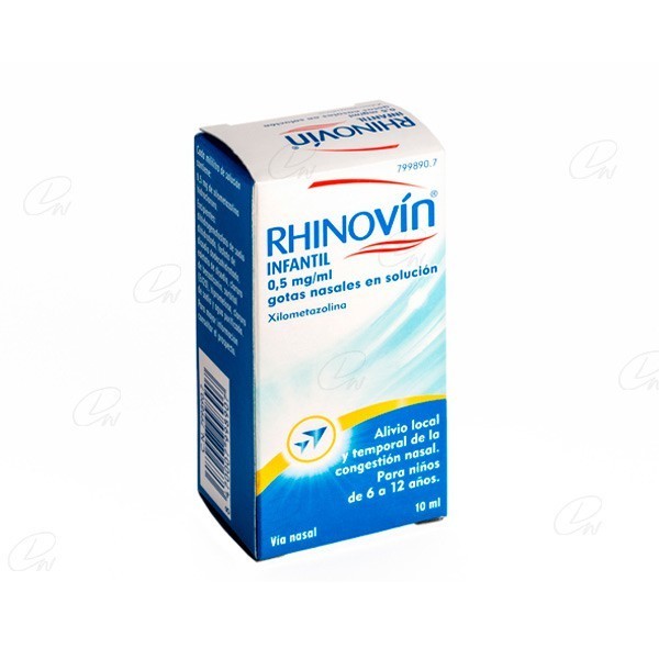 RHINOVIN INFANTIL 0,5 mg/ml GOTAS NASALES EN SOLUCION, 1...