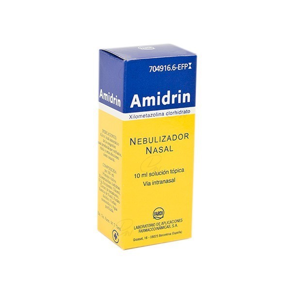AMIDRIN 1 mg/ml SOLUCION PARA PULVERIZACION NASAL, 1...