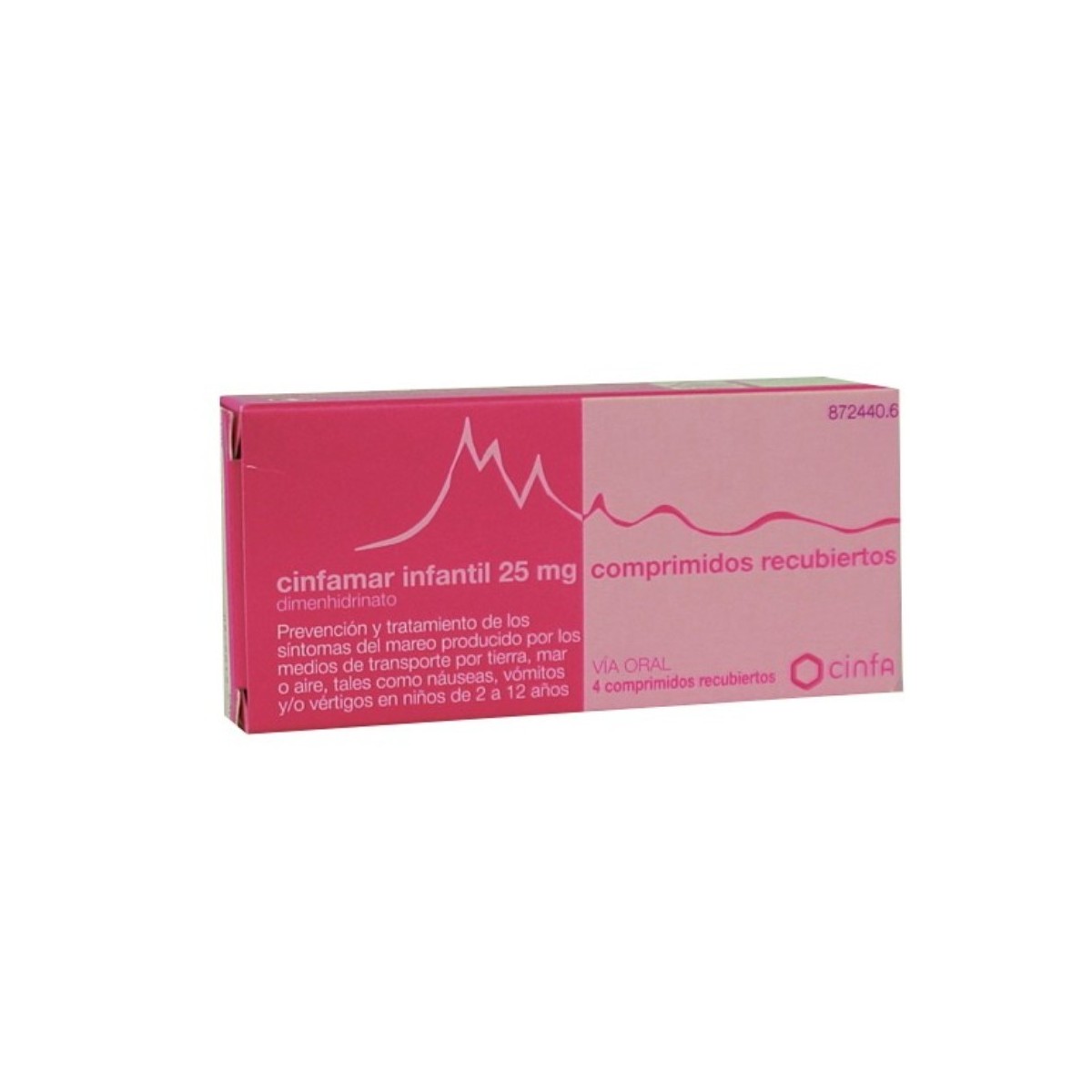 CINFAMAR INFANTIL 25 mg COMPRIMIDOS...