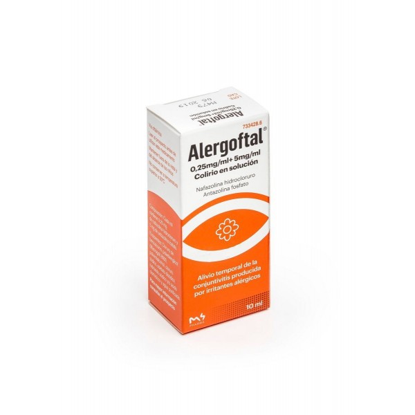 ALERGOFTAL SOLUCION OFTALMICA, 1 frasco de 10 ml