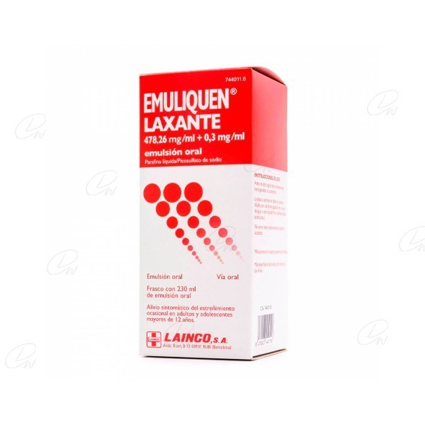 EMULIQUEN LAXANTE 478,26 mg/ml + 0,3 mg/ml EMULSION ORAL,...