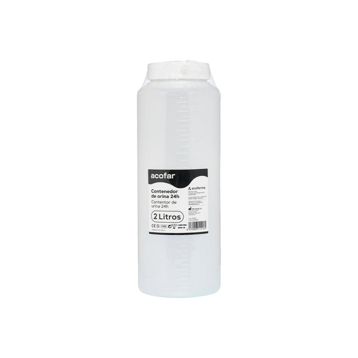 ENVASE RECOG ORINA 24H C/A ACOF 2L
