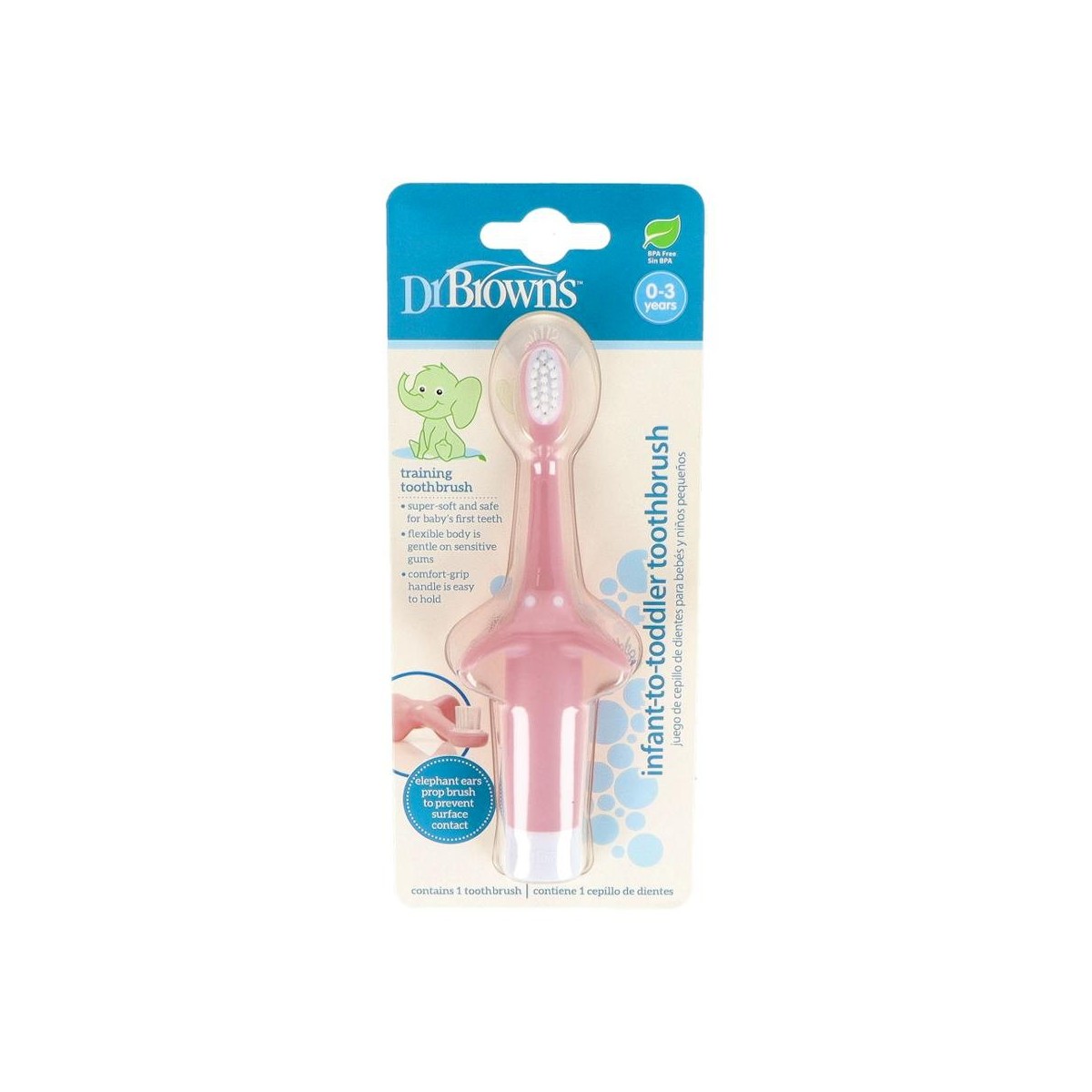 CEPILLO DENTAL DR. BROWN'S ROSA