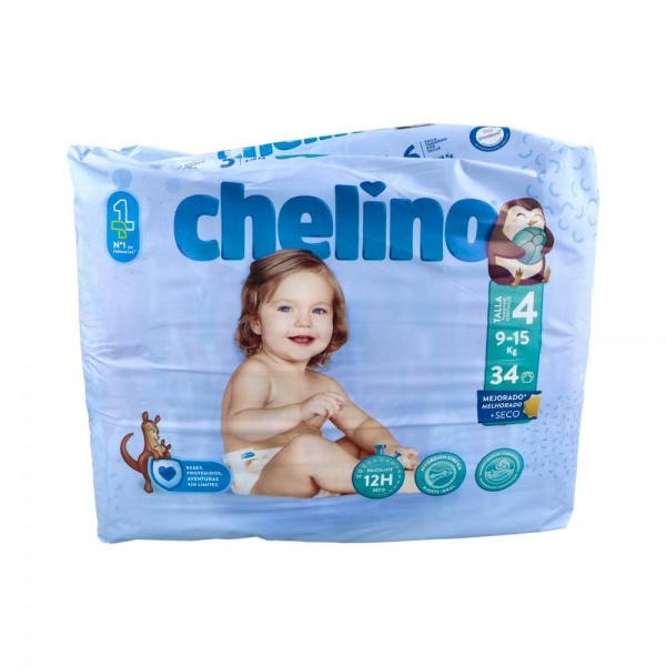 Pañal Inf Chelino Fahion&Love Gateo 9-15 Kg T4 34 U