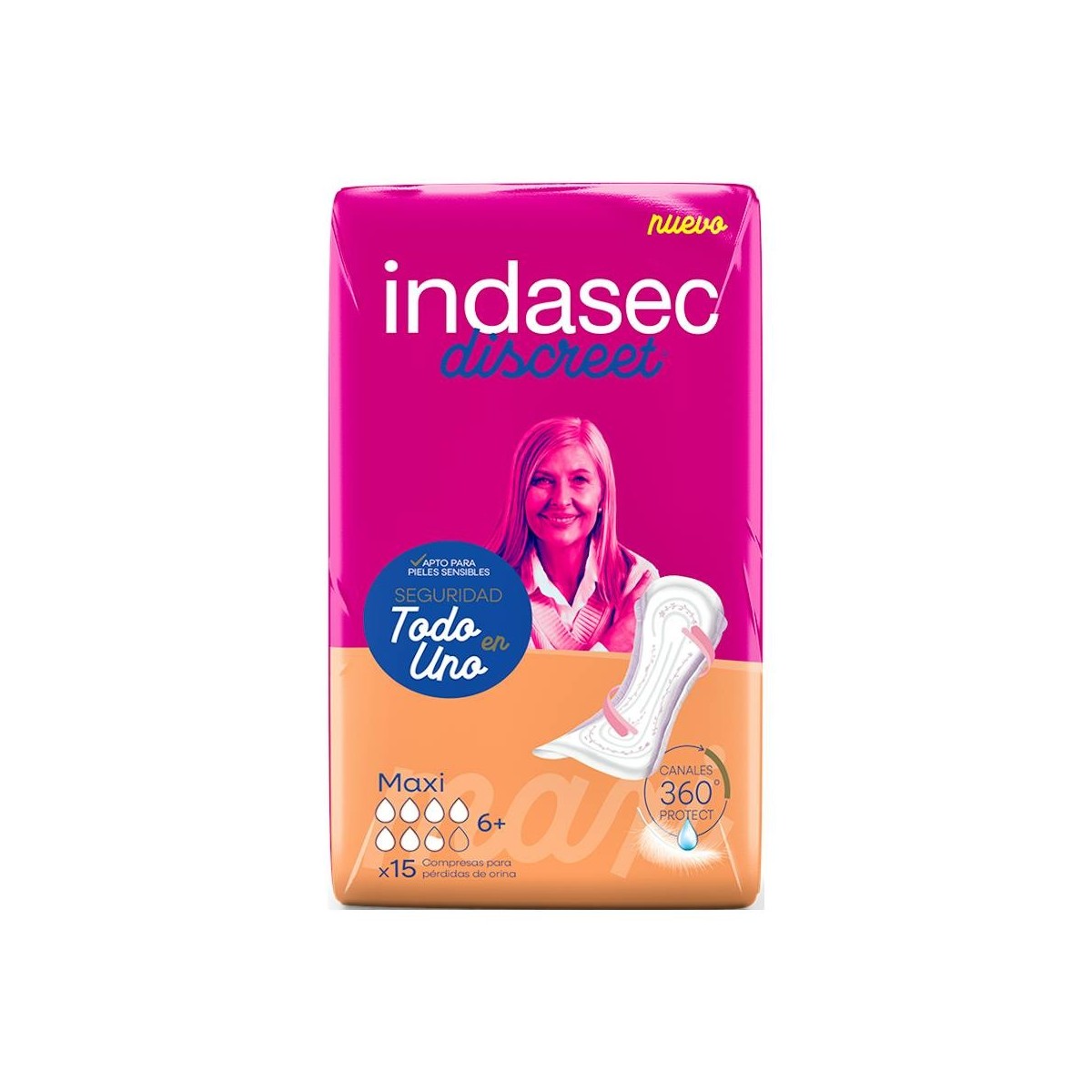 INDASEC ABSO INC LEVE 600 ML MAXI 15U 6 GOTAS