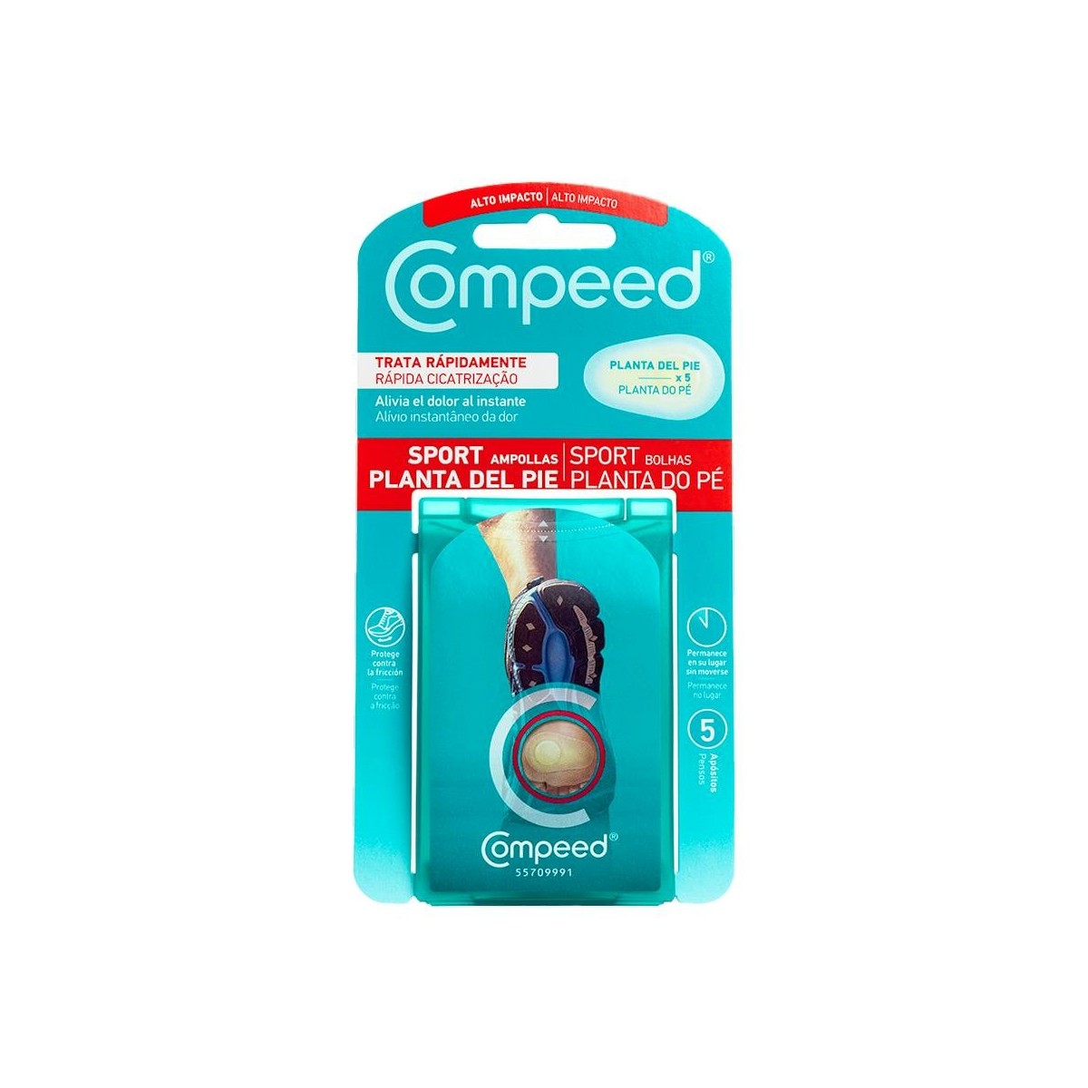 COMPEED SPORT AMPOLLAS PLANTA DEL PIE 5 UN