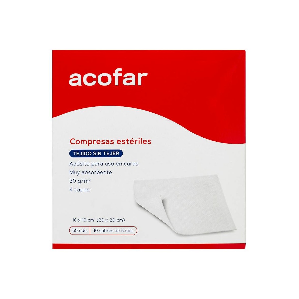 COMPRESA EST ACOFAR TEJ SIN TEJER (S-5U) 50 UNID