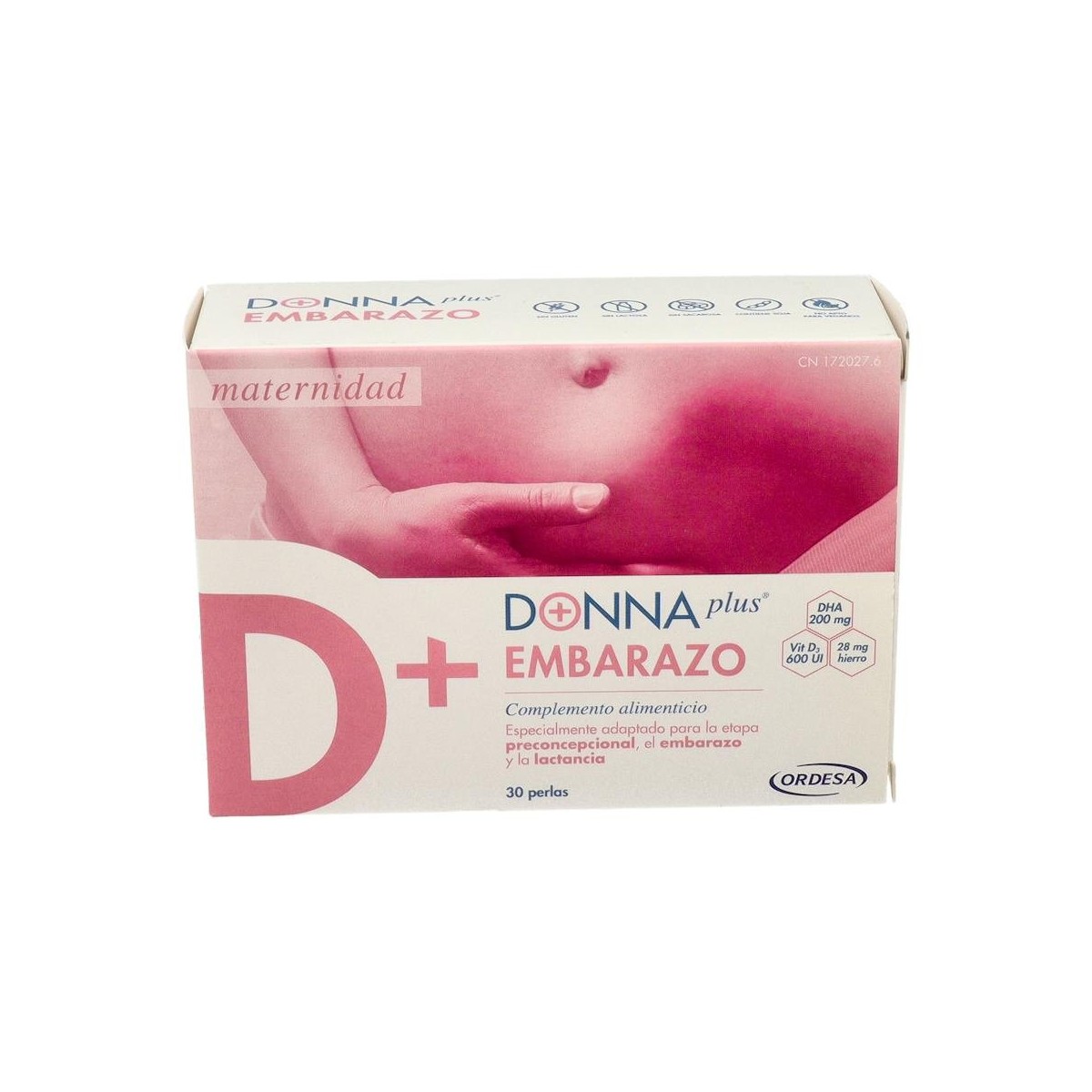 DONNAPLUS+ EMBARAZO 30 PERLAS (REGALO SACHET...