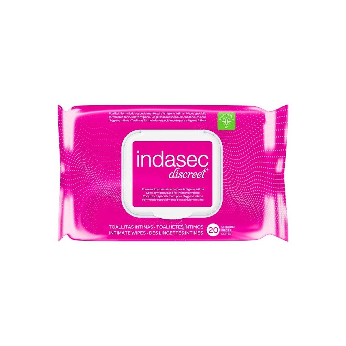 INDASEC TOALLITAS HIG INTIMA 20 U